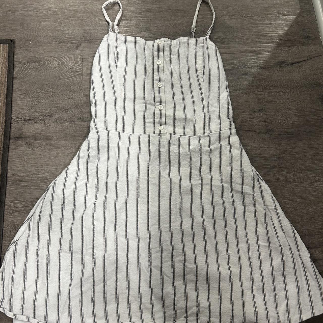 Hollister Women's Blue White Striped Mini Dress Summer Size Small
