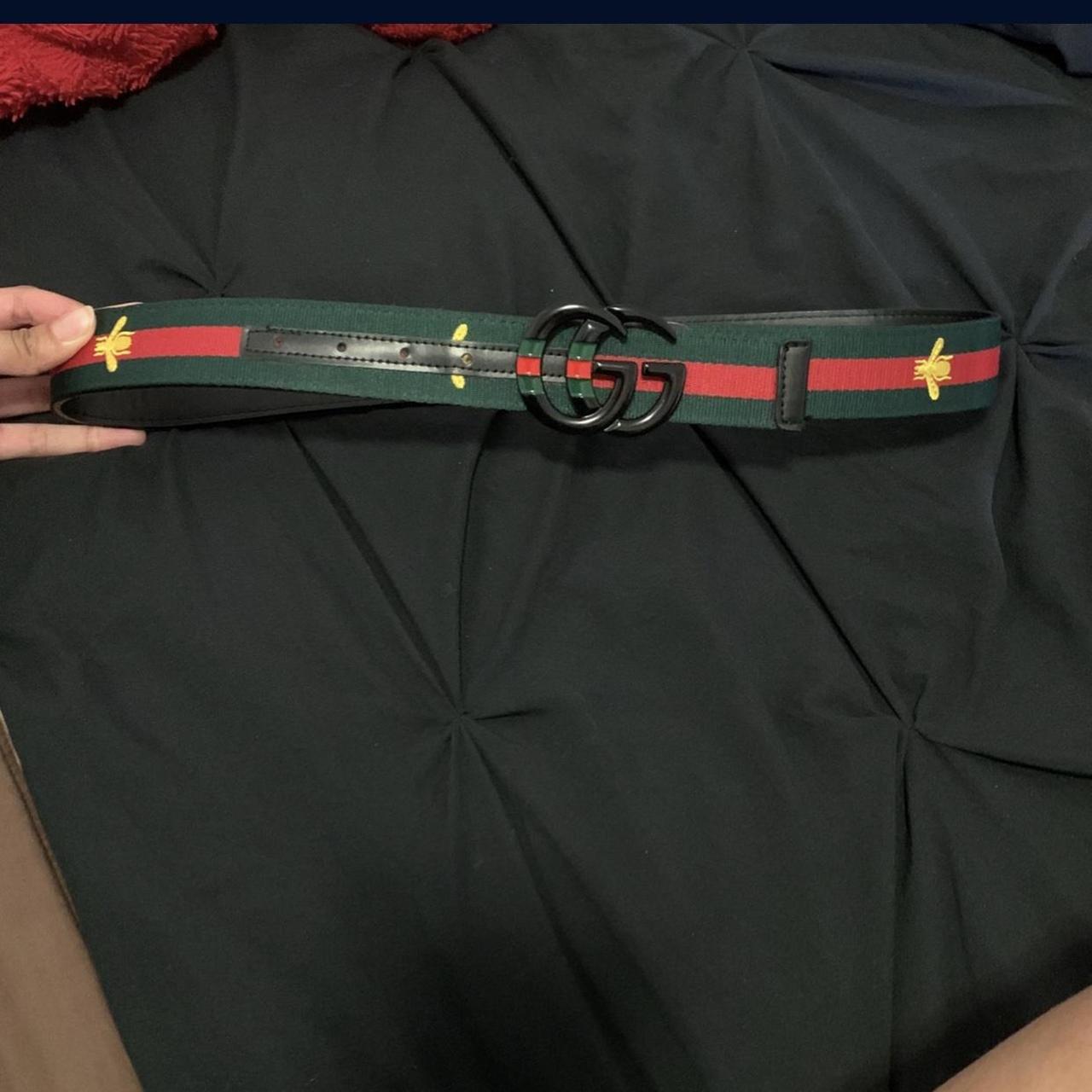 mens gucci belt red and green