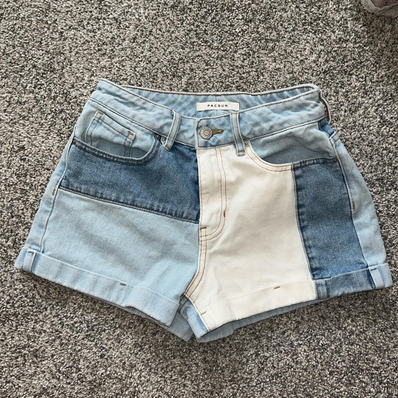 pacsun mom jean shorts, size 24 - Depop