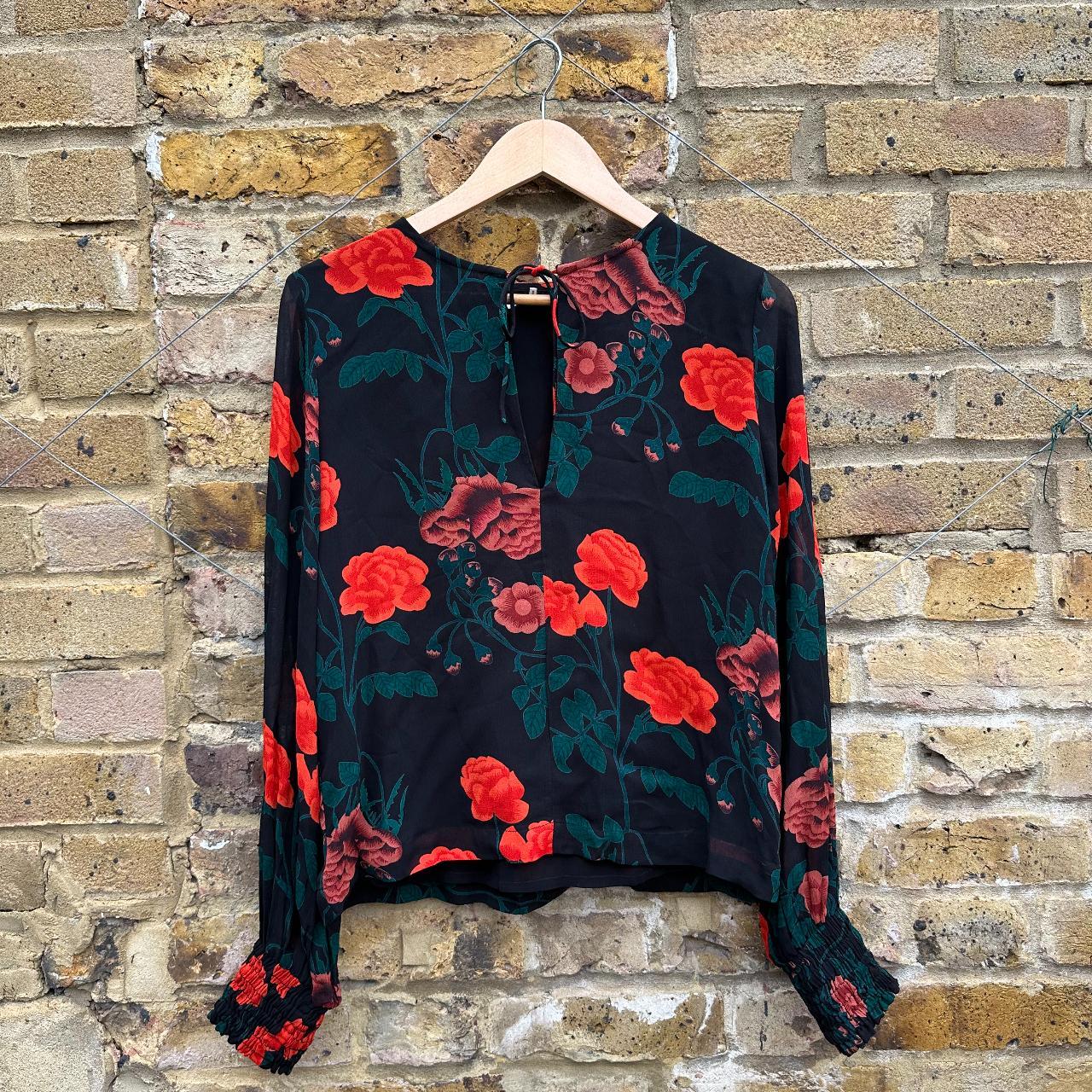 Ganni Newman Georgette set with skirt and Depop