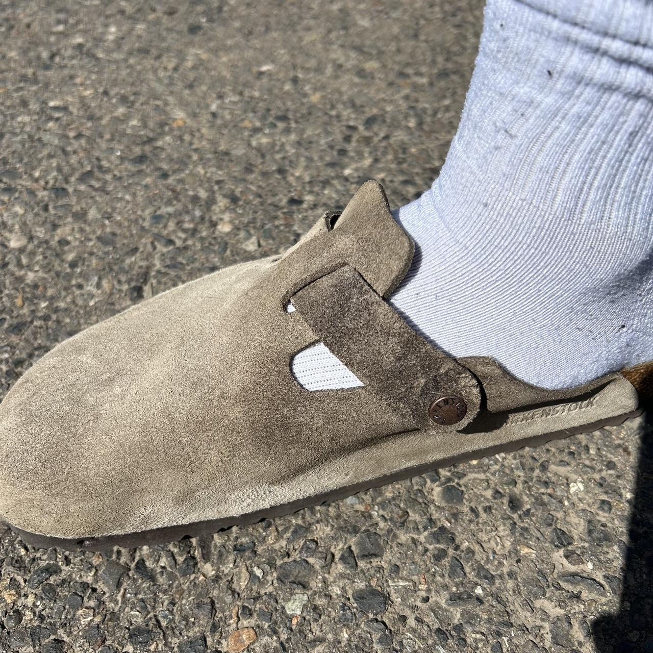 mens taupe birkenstocks