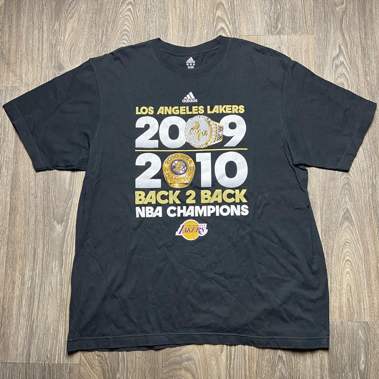 2010 Adidas Los Angeles Lakers NBA Champions Back to Back T-Shirt