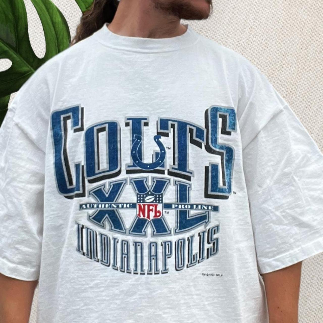 90s Indianapolis Colts NFL football Logo Athletic t - Depop