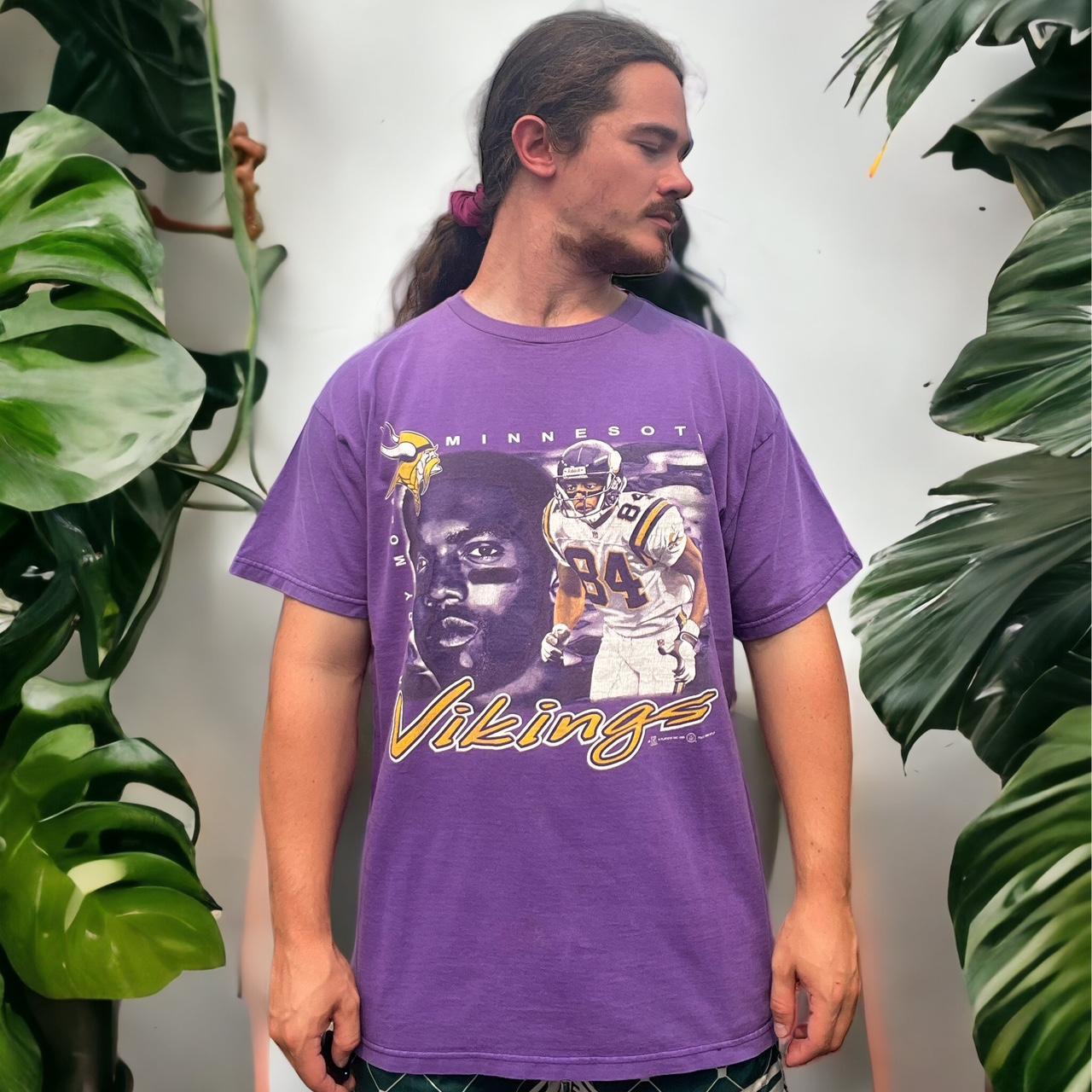 Vintage 90s Randy Moss Minnesota Vikings Pro Player T Shirt 