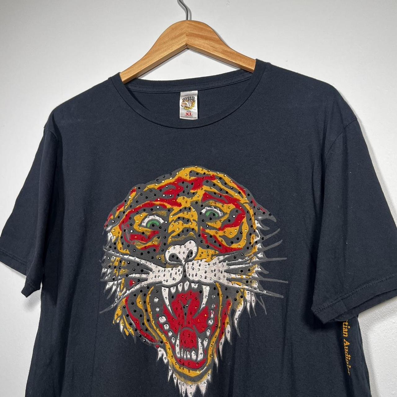 ed hardy rhinestone tiger shirt