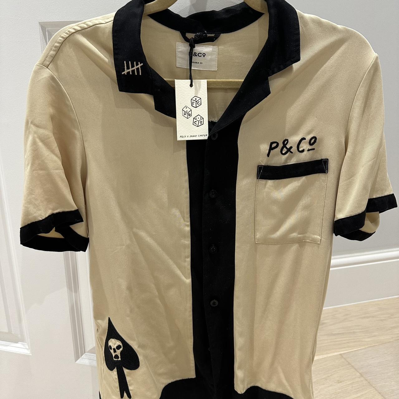 P & co X Frank Carter Collab bowling shirt never