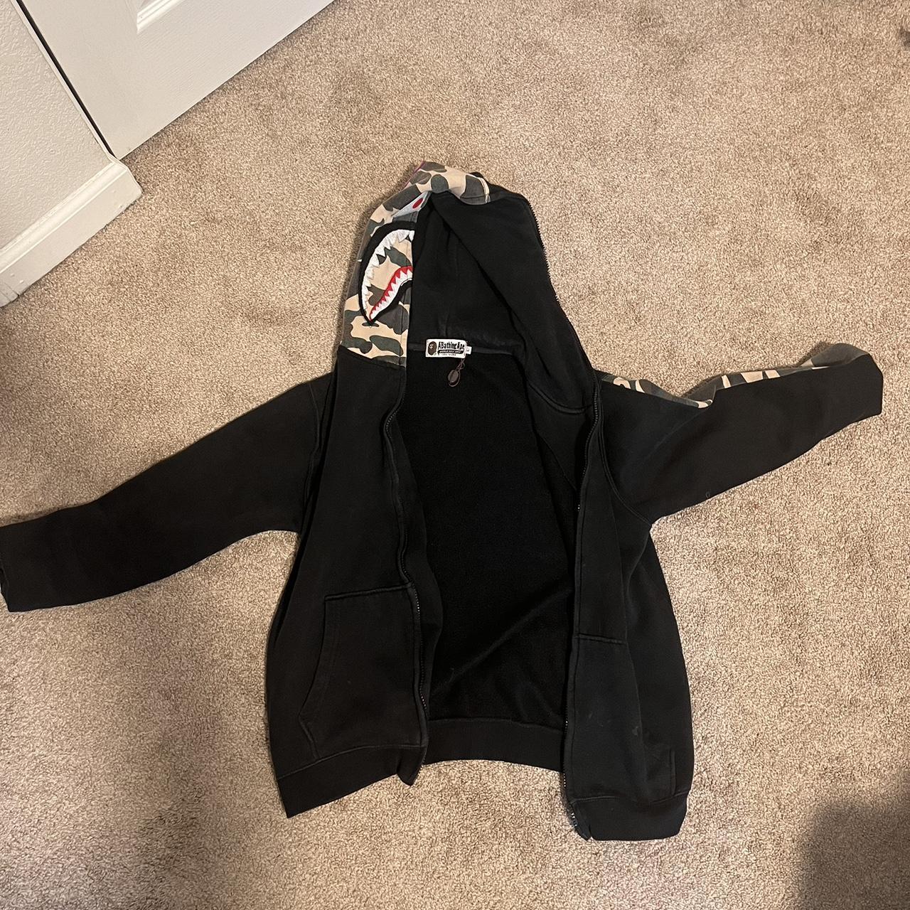 Black camo bape outlet hoodie