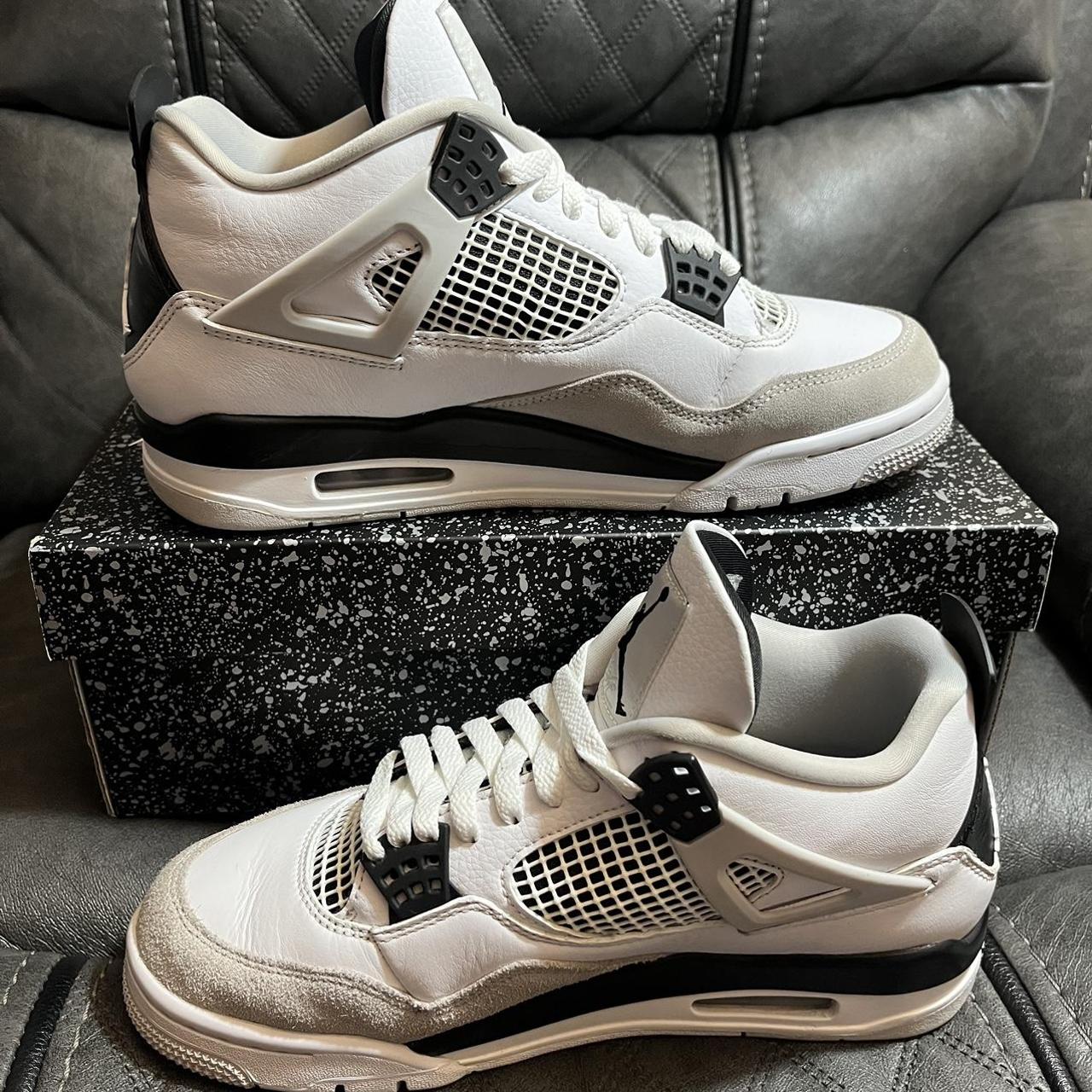 Air Jordan 4 Retro (2022) Military Black Size... - Depop