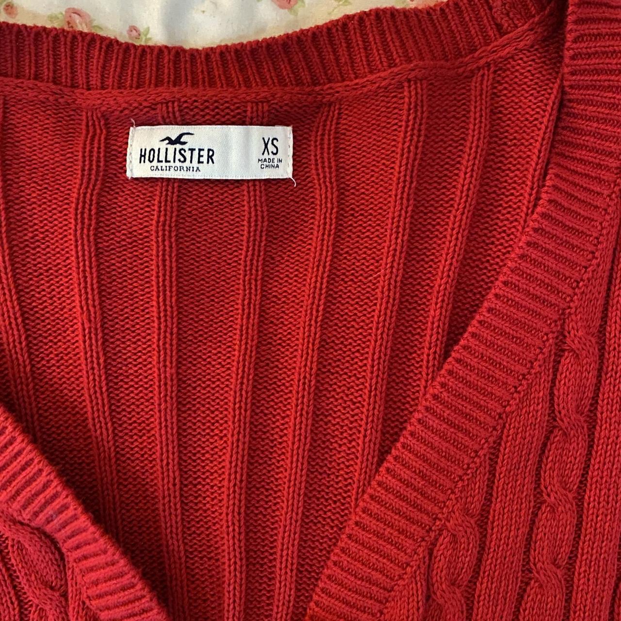 Hollister red Vancouver sweater Size: Small Like - Depop