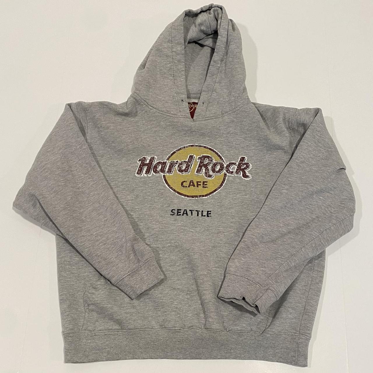 Hard Rock Hoodie No flaws Size Large Fits Like Small - Depop