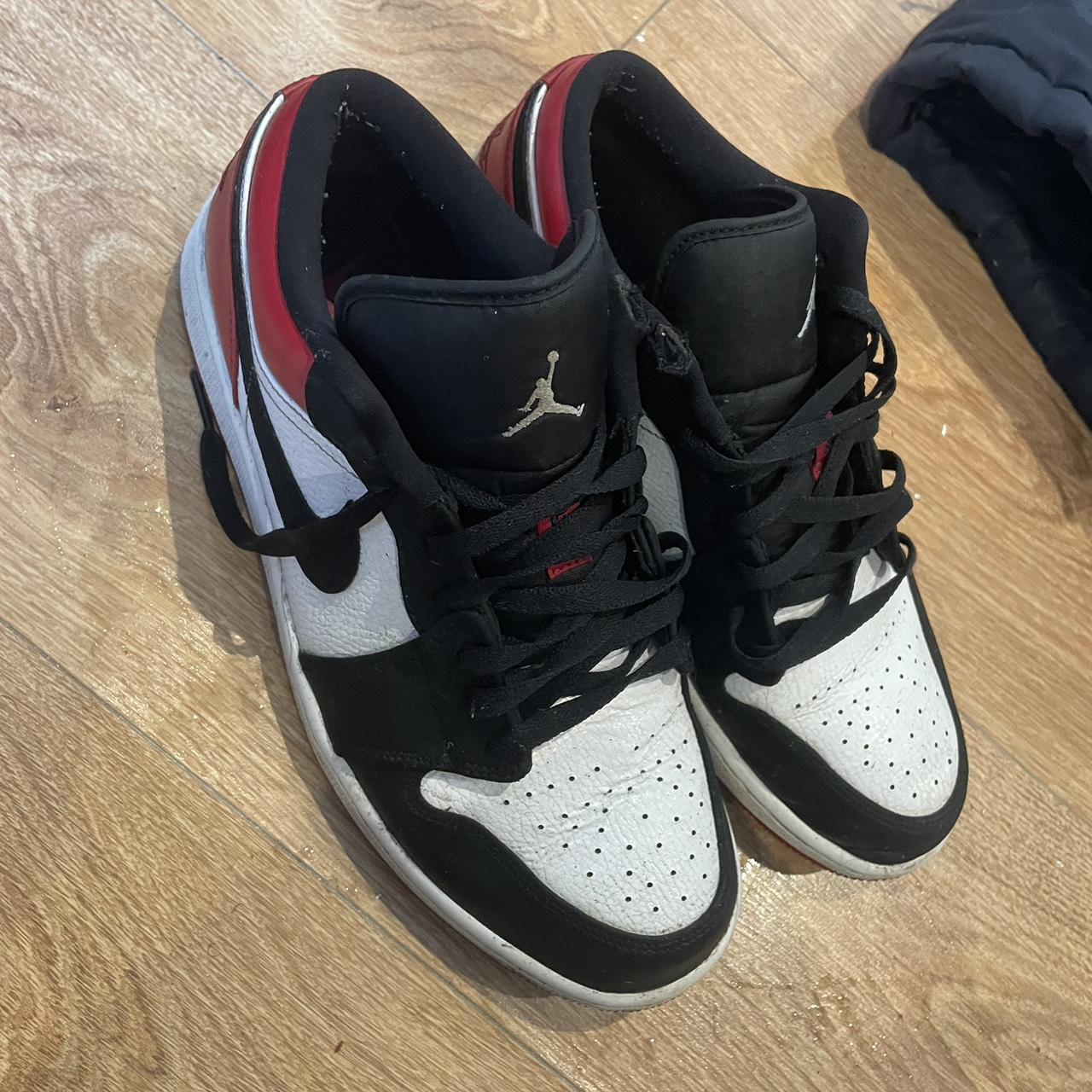 jordan blue white and red