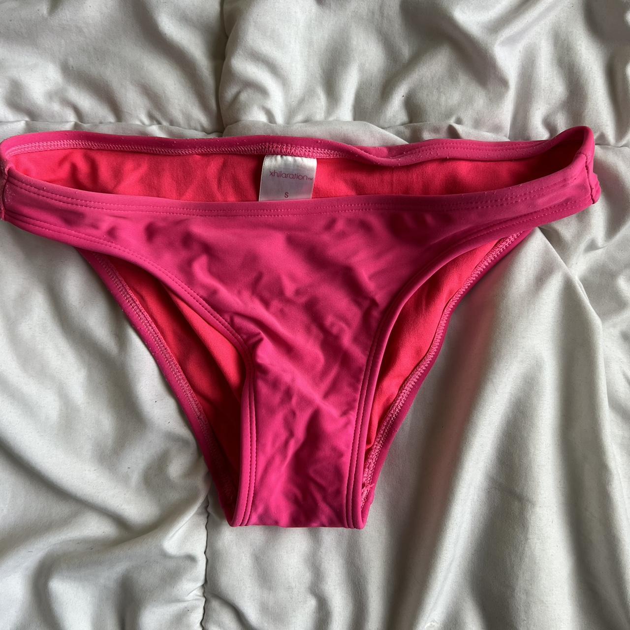 brighr bikini bottoms medium coverage barely worn! Depop