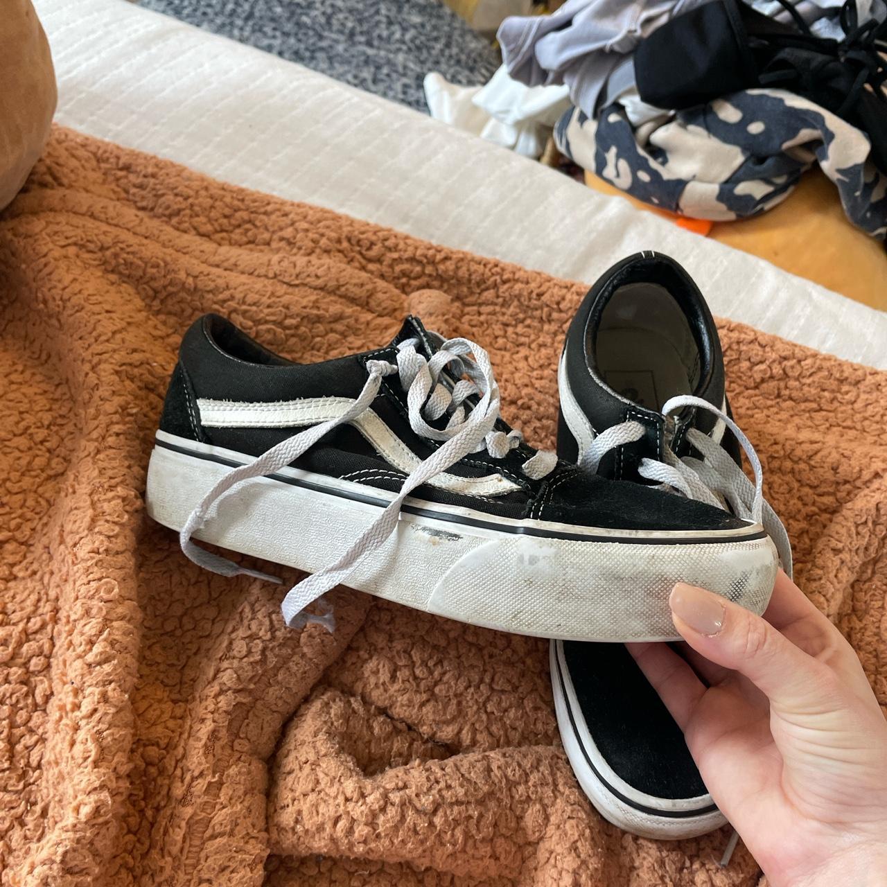 Vans Women S Black Trainers Depop   P0 