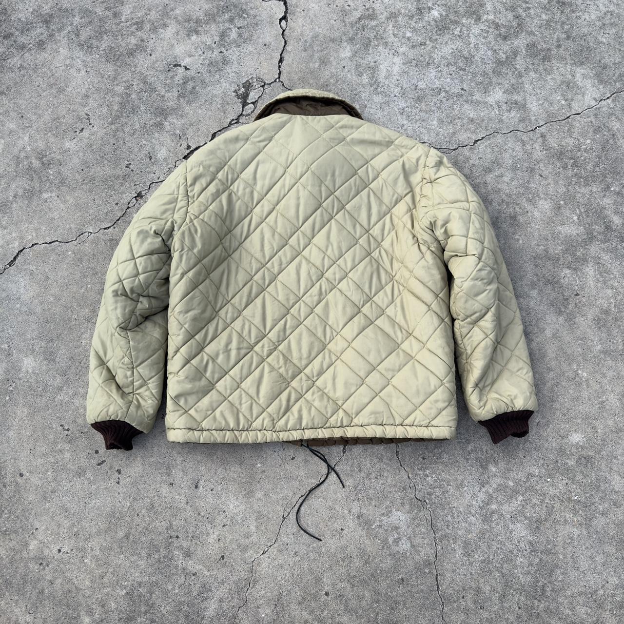 vintage 70s puffer jacket reversible size L... - Depop