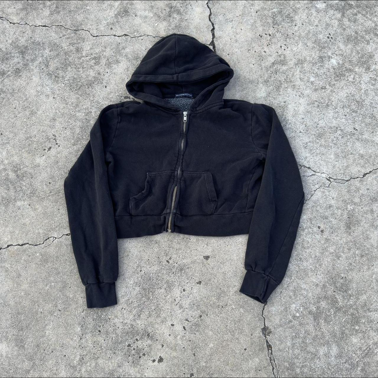 Black brandy melville online hoodie