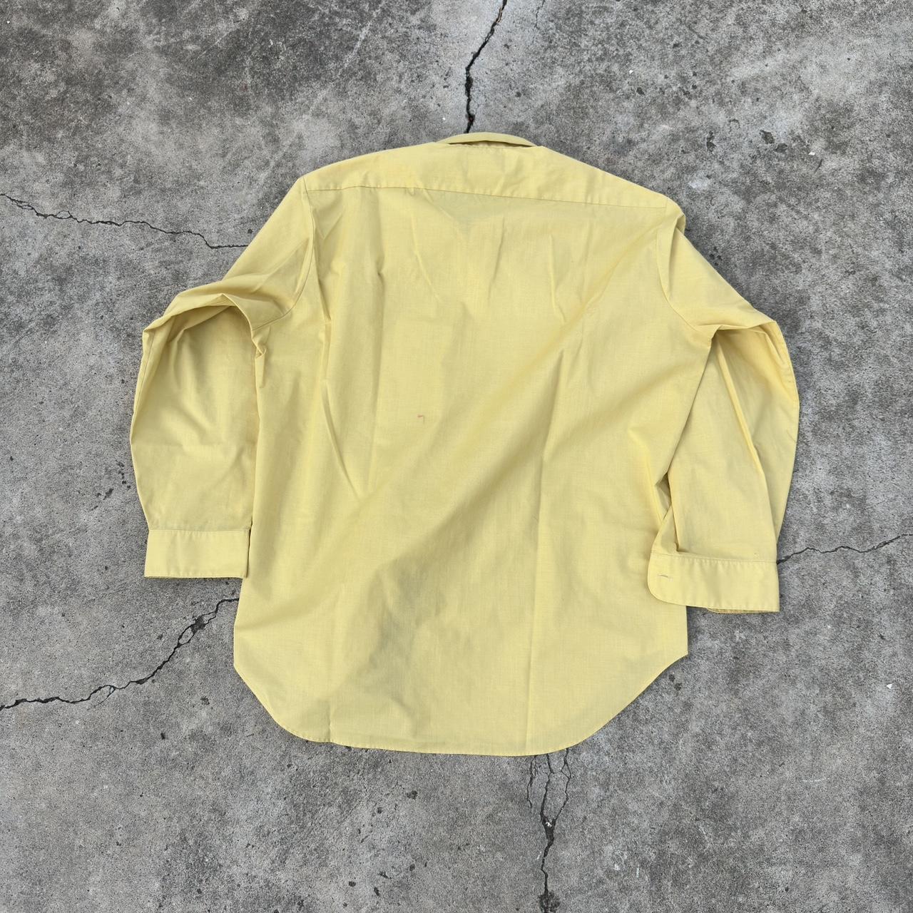 vintage 1970s collar button up shirt polo shirt... Depop