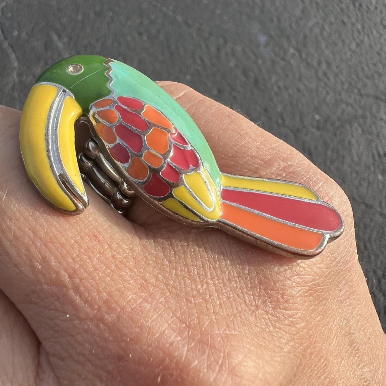 Women's Ring - Multi/Silver – Vibrant multi-colou… - image 2