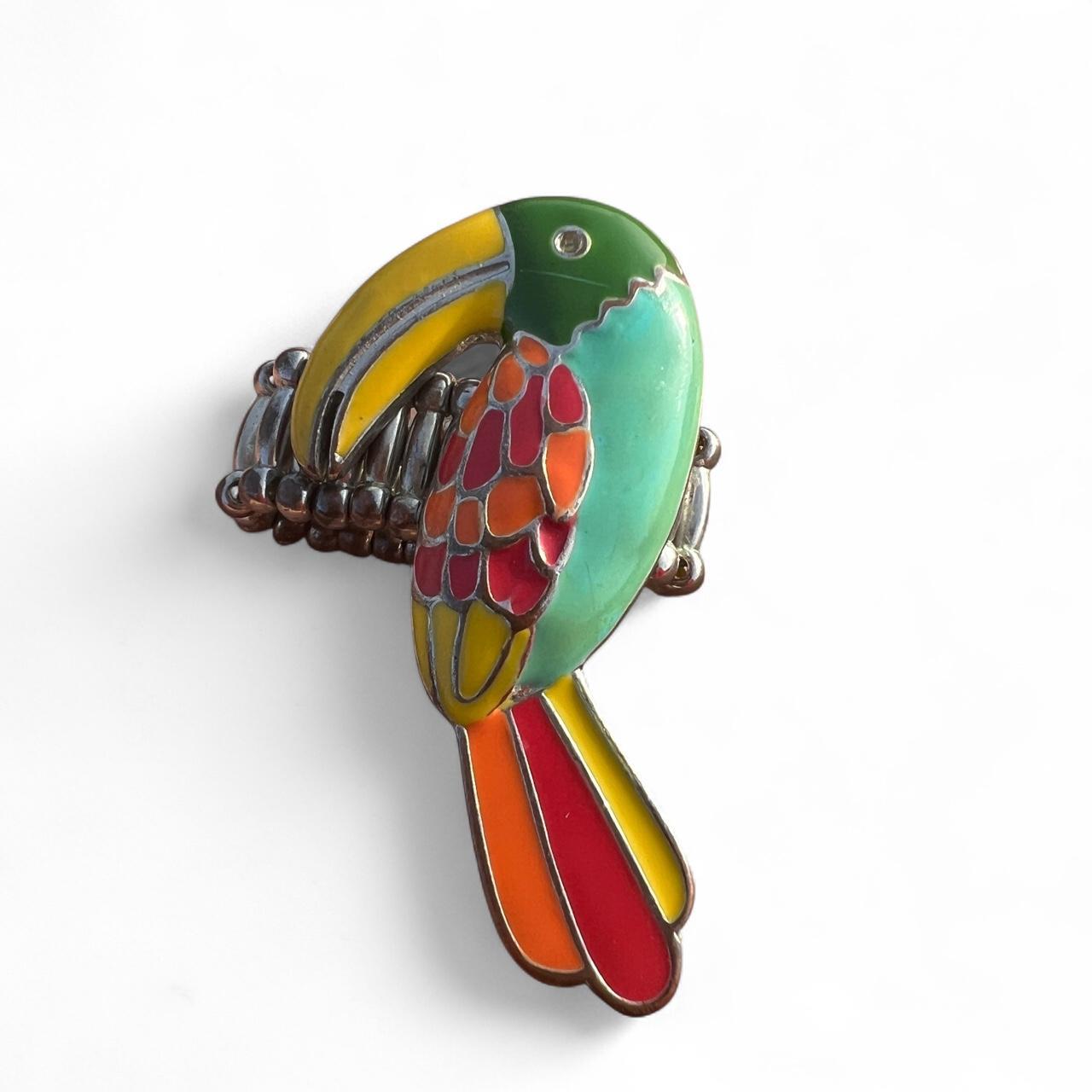 Women's Ring - Multi/Silver – Vibrant multi-colou… - image 1