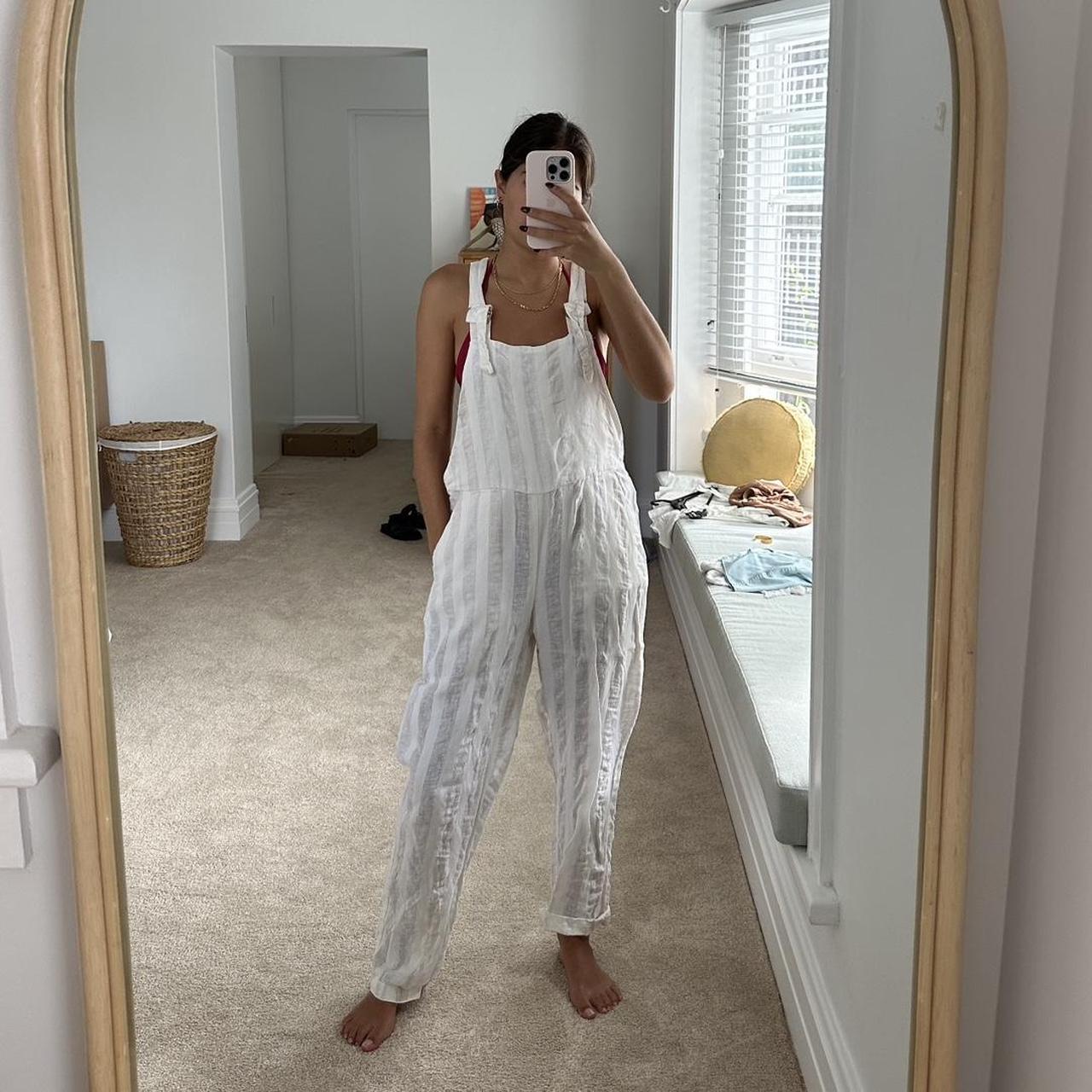 Nice Martin linen jumpsuit/overalls, Size: XS