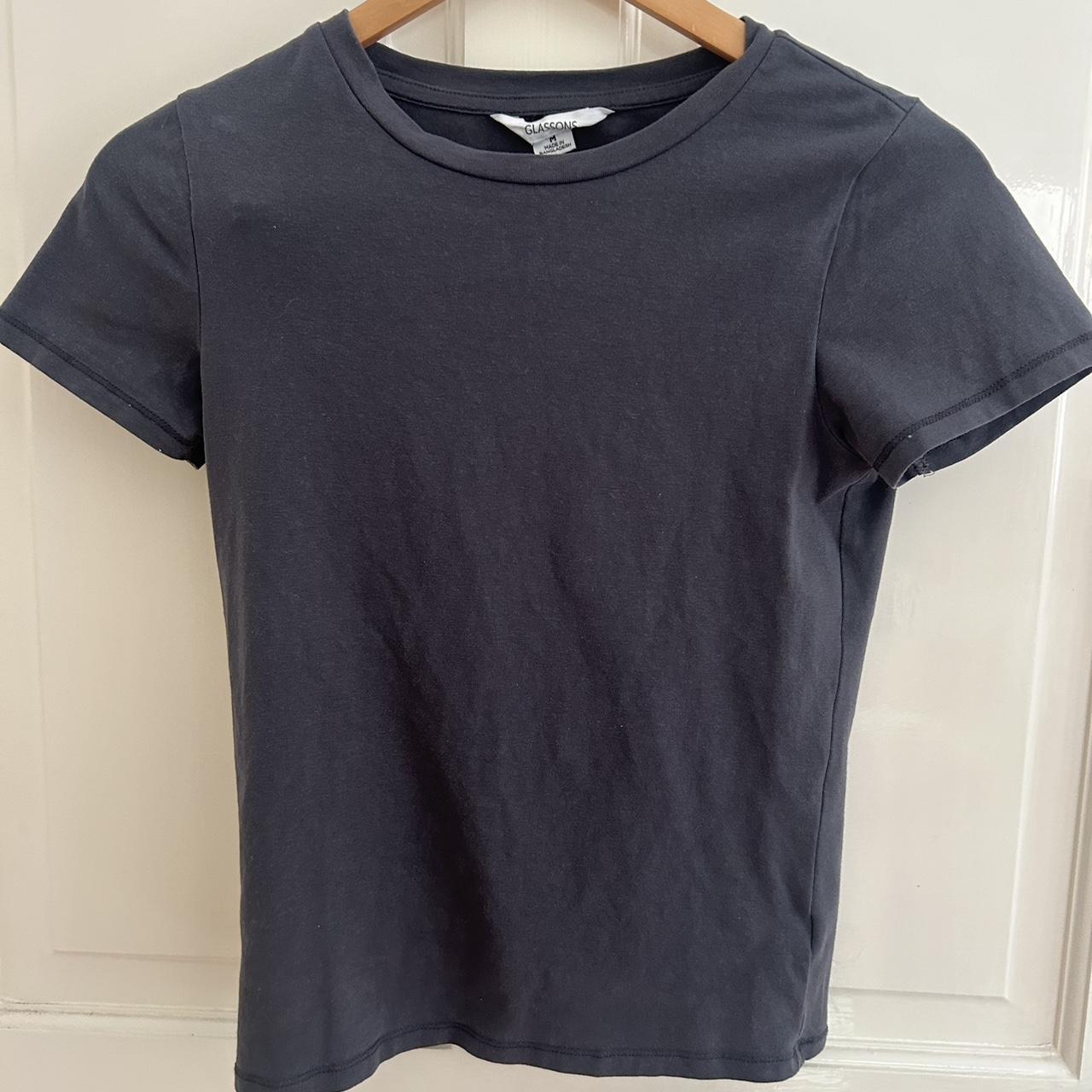 glassons tees grey and white size medium never... - Depop