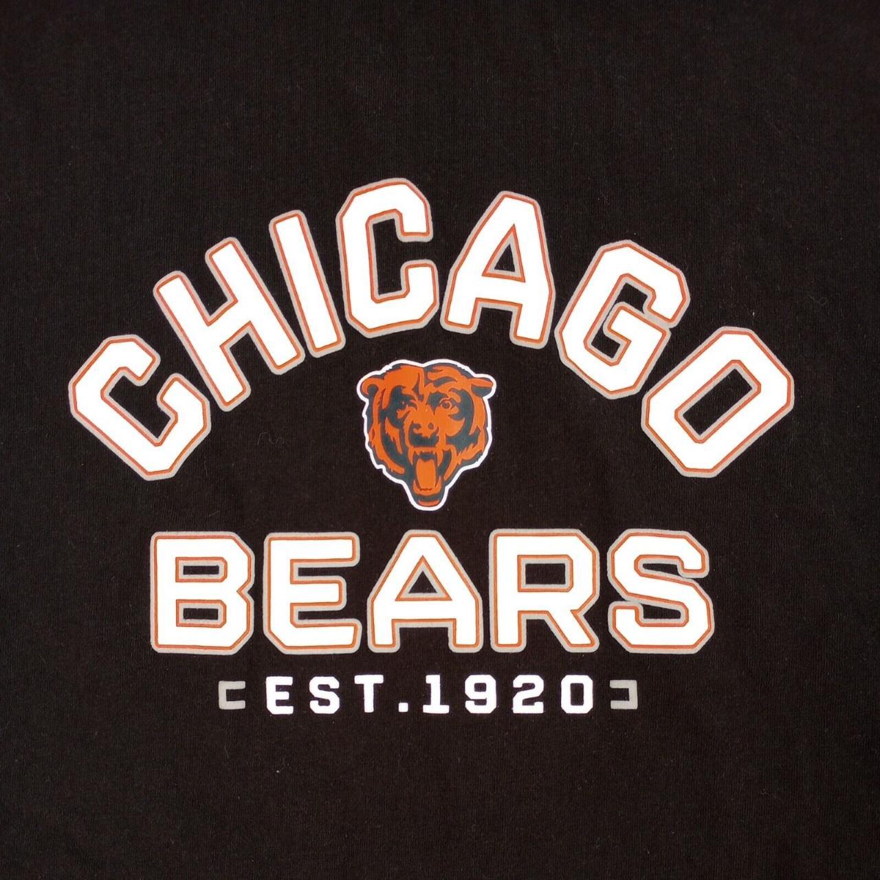 Chicago Bears T-Shirt 3XL Fanatics Black 100% Cotton - Depop