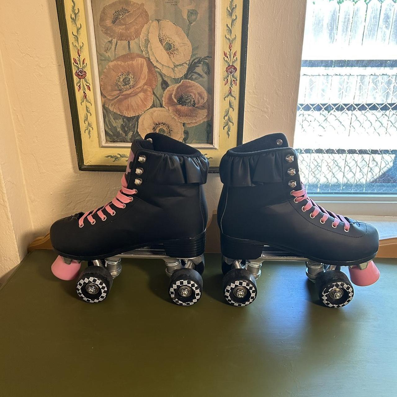 Kuromi Dolls Kill Roller Skates Size 6, but fit my... Depop