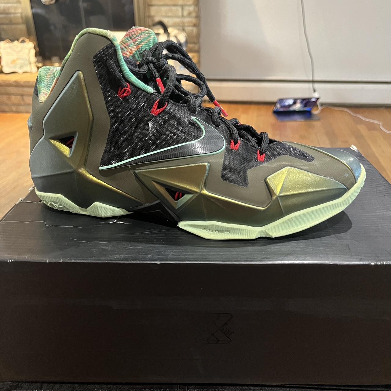 Mike Lebron 11 king pride worn once they are... - Depop