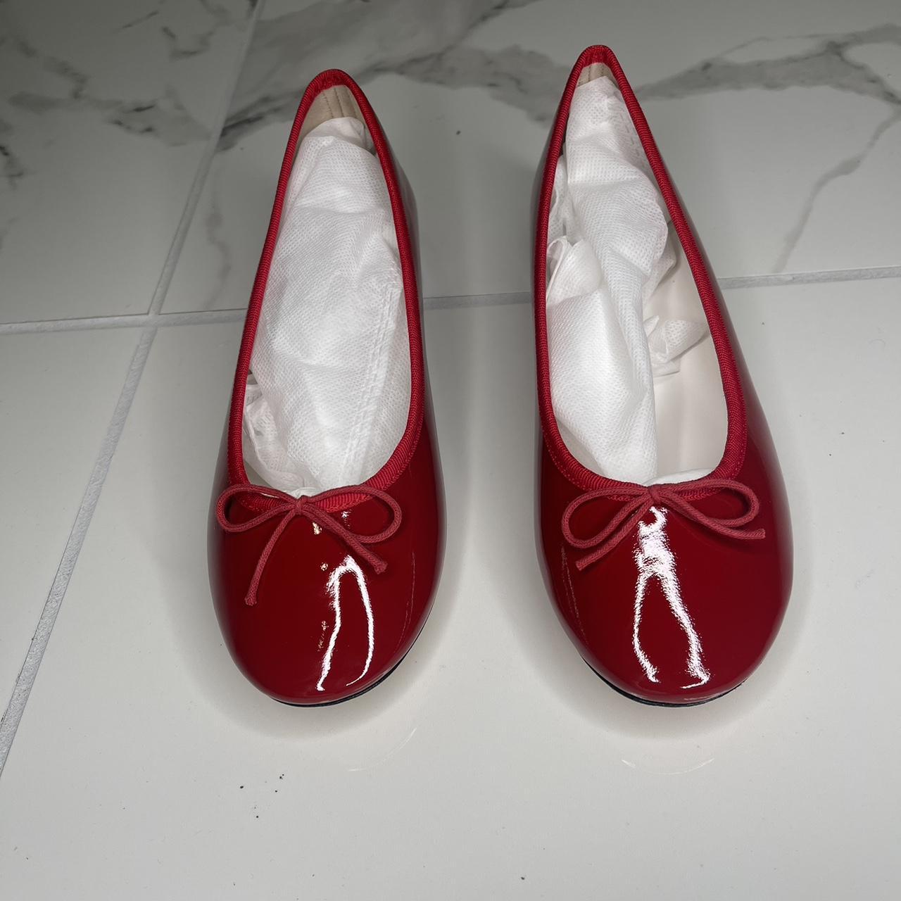red ballet pumps uk