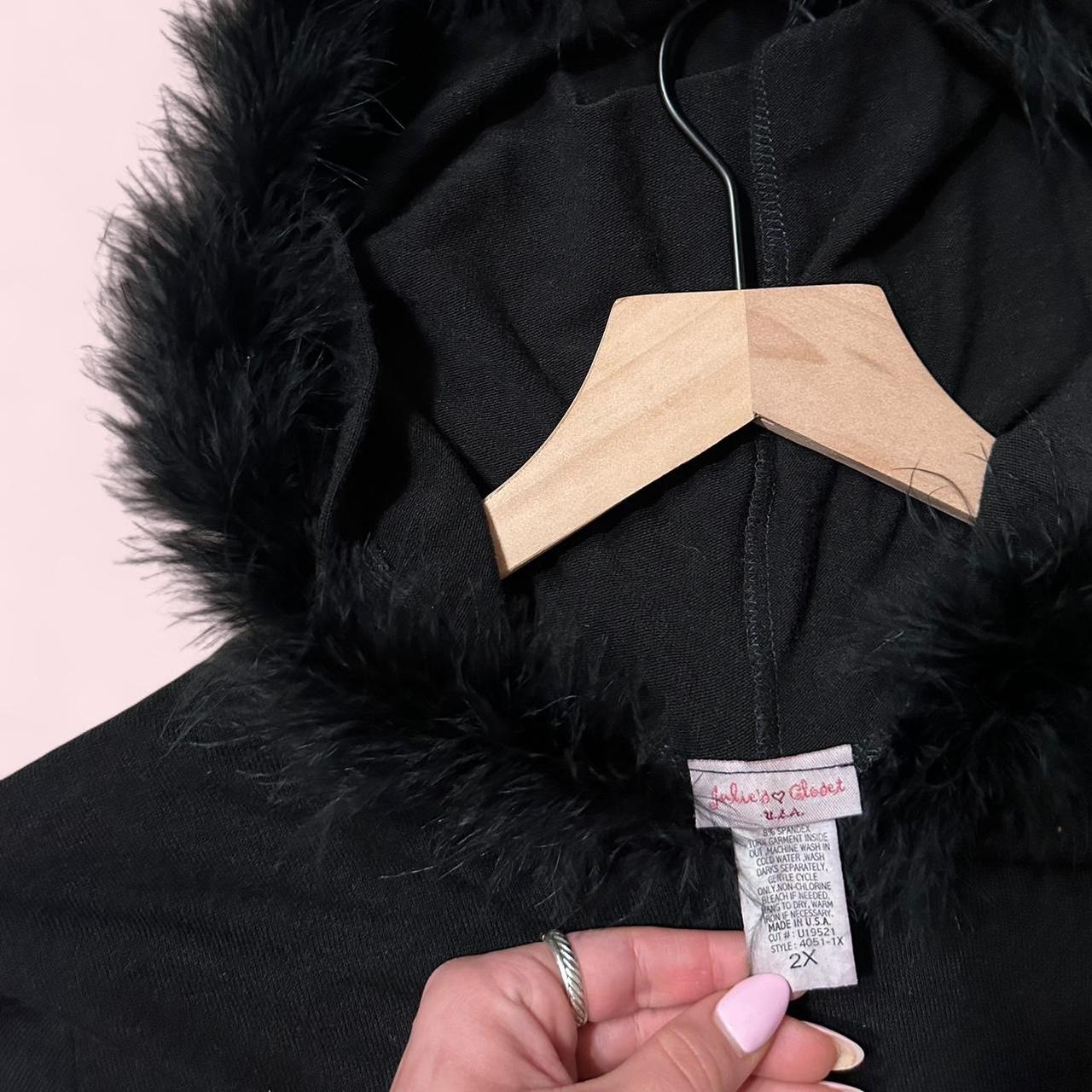 Y2k fur jacket - Depop