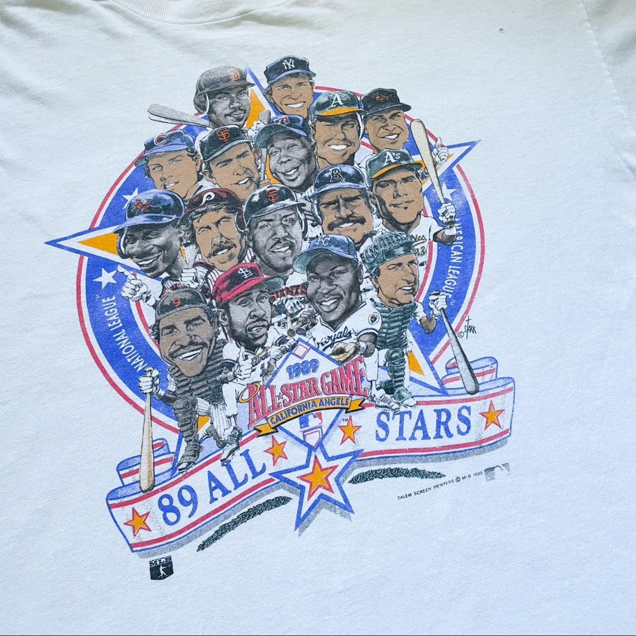 New 1989 Mlb All Star Game Shirt California Angels Shirt80s 