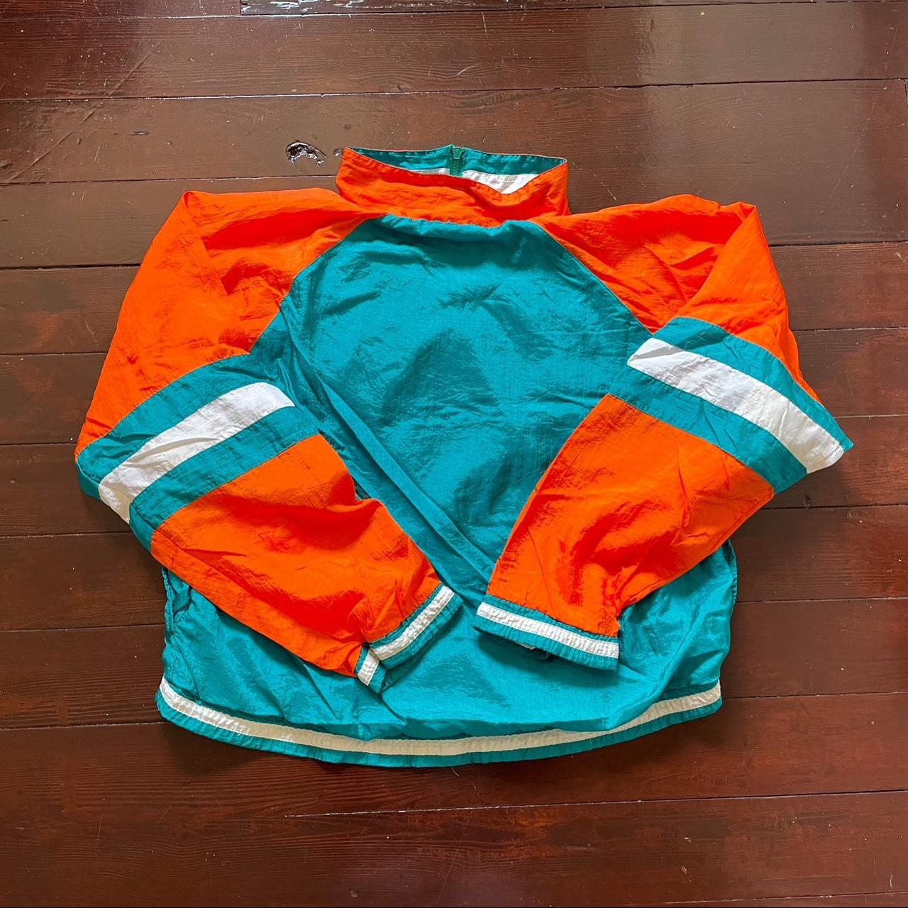 Vintage 90s Green Starter X NFL Miami Dolphins Hooded Jacket - Large Nylon–  Domno Vintage