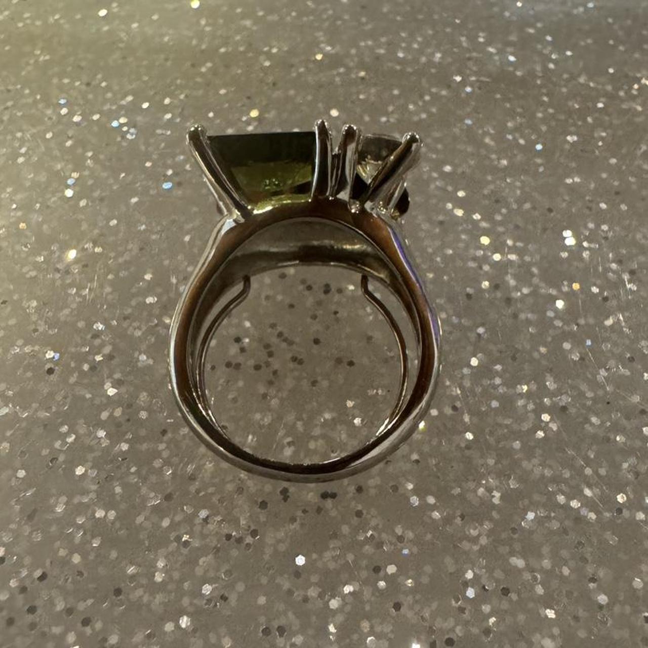 Women's Ring - Silver/Multi – Multicolored gemsto… - image 3