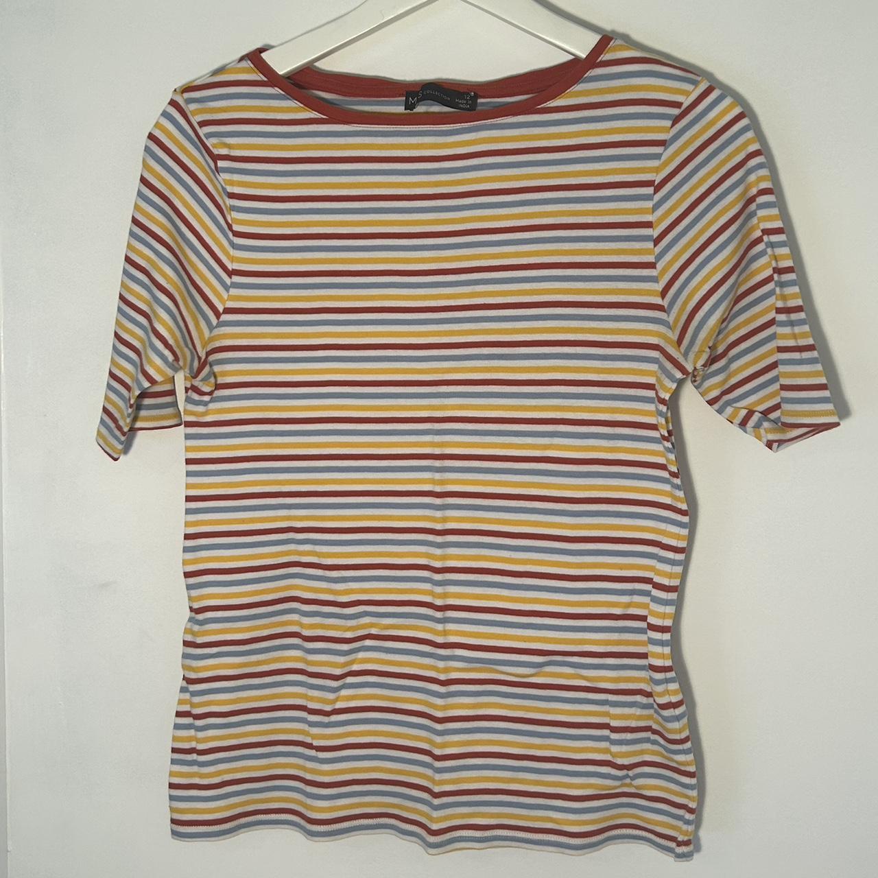 Fun retro striped t-shirt. It’s giving year- abroad-... - Depop