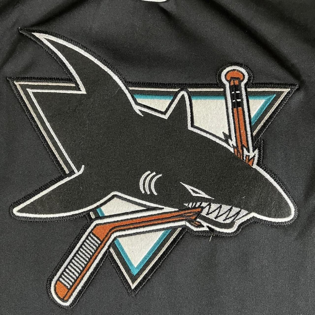 Vintage San Jose Sharks CCM NHL Hockey Jersey USA - Depop