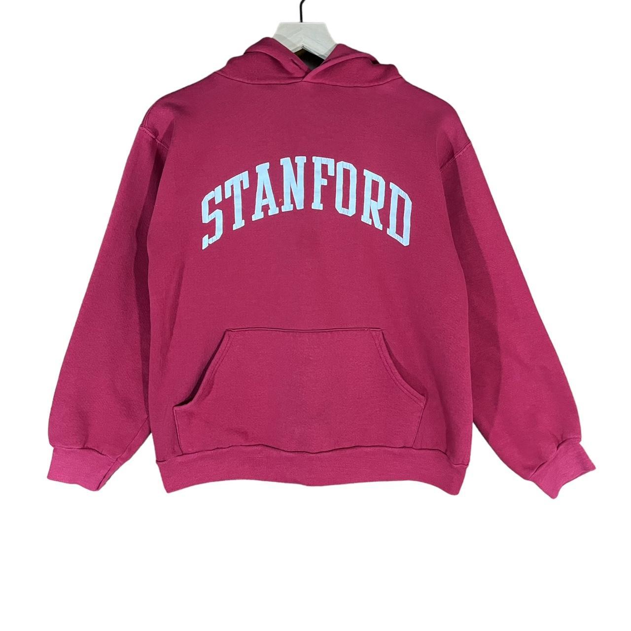 1990s STANFORD UNIVERSITY Vintage Hooded Sweatshirt // Size 