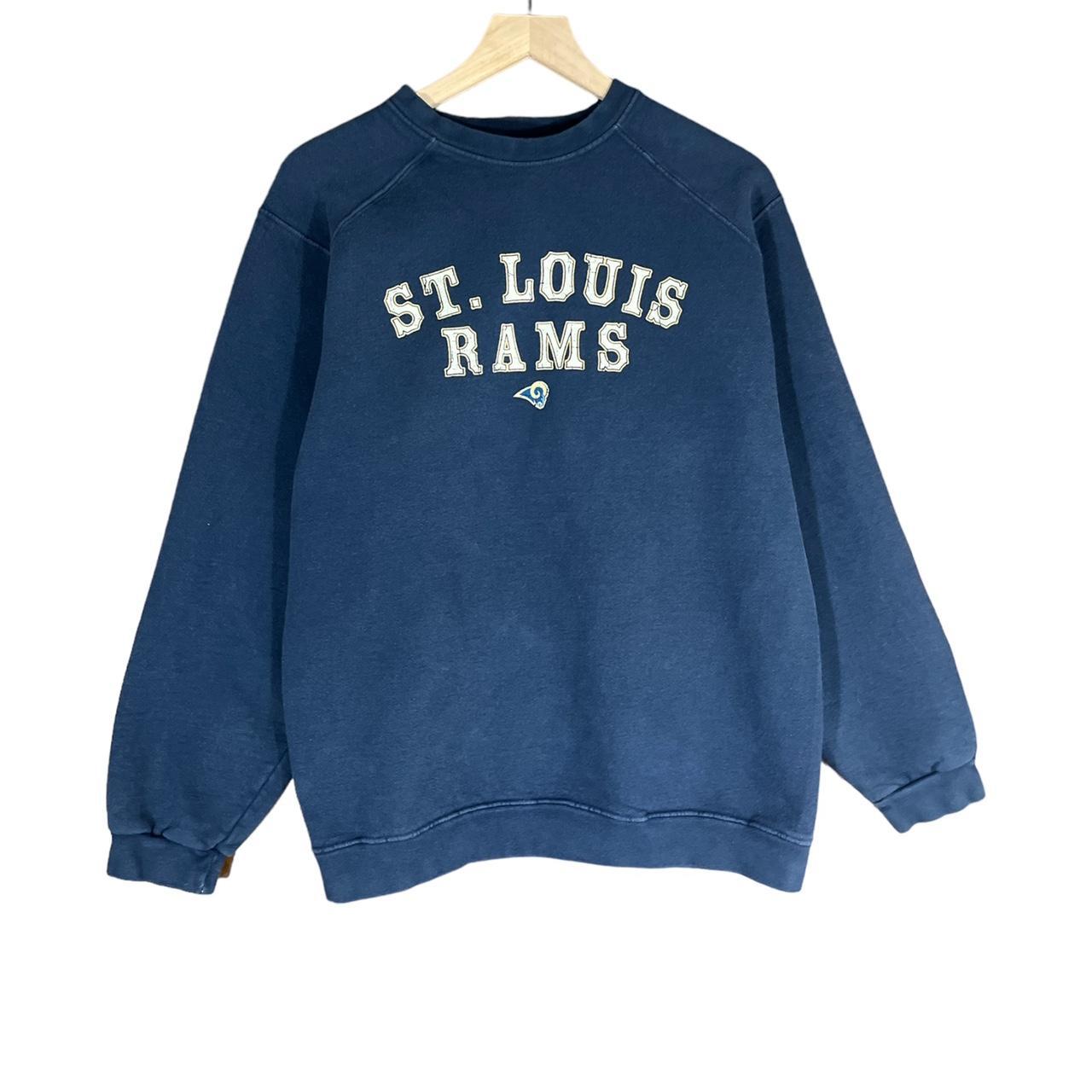 Vintage St. Louis Rams American Football White Sweatshirt 