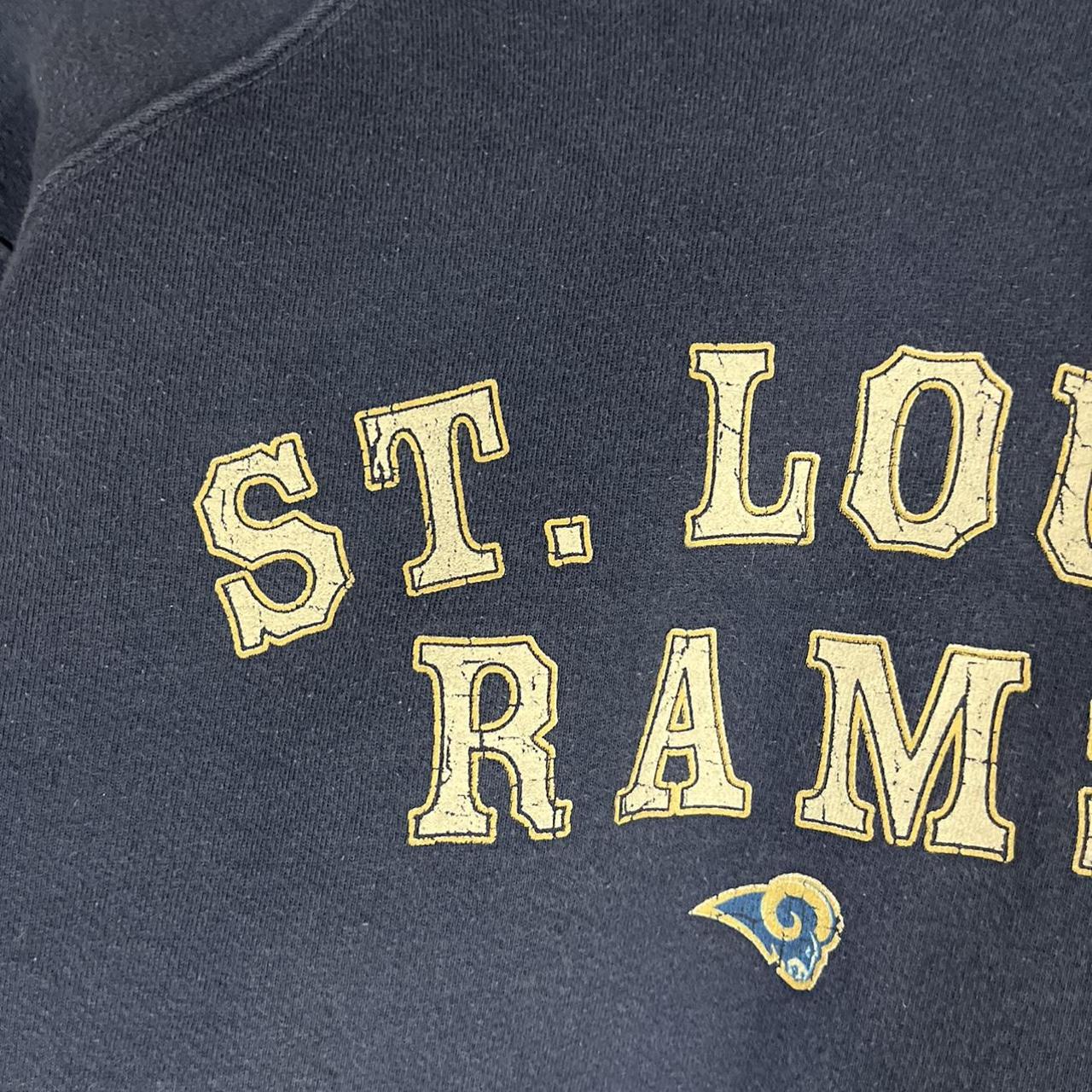 Vintage 90's St. Louis Rams Football Hoodie Size - Depop