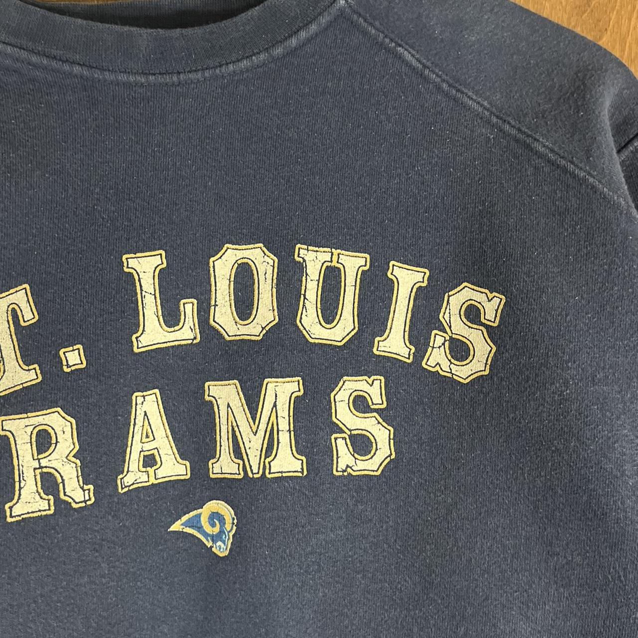 Vintage 90's St. Louis Rams Football Hoodie Size - Depop