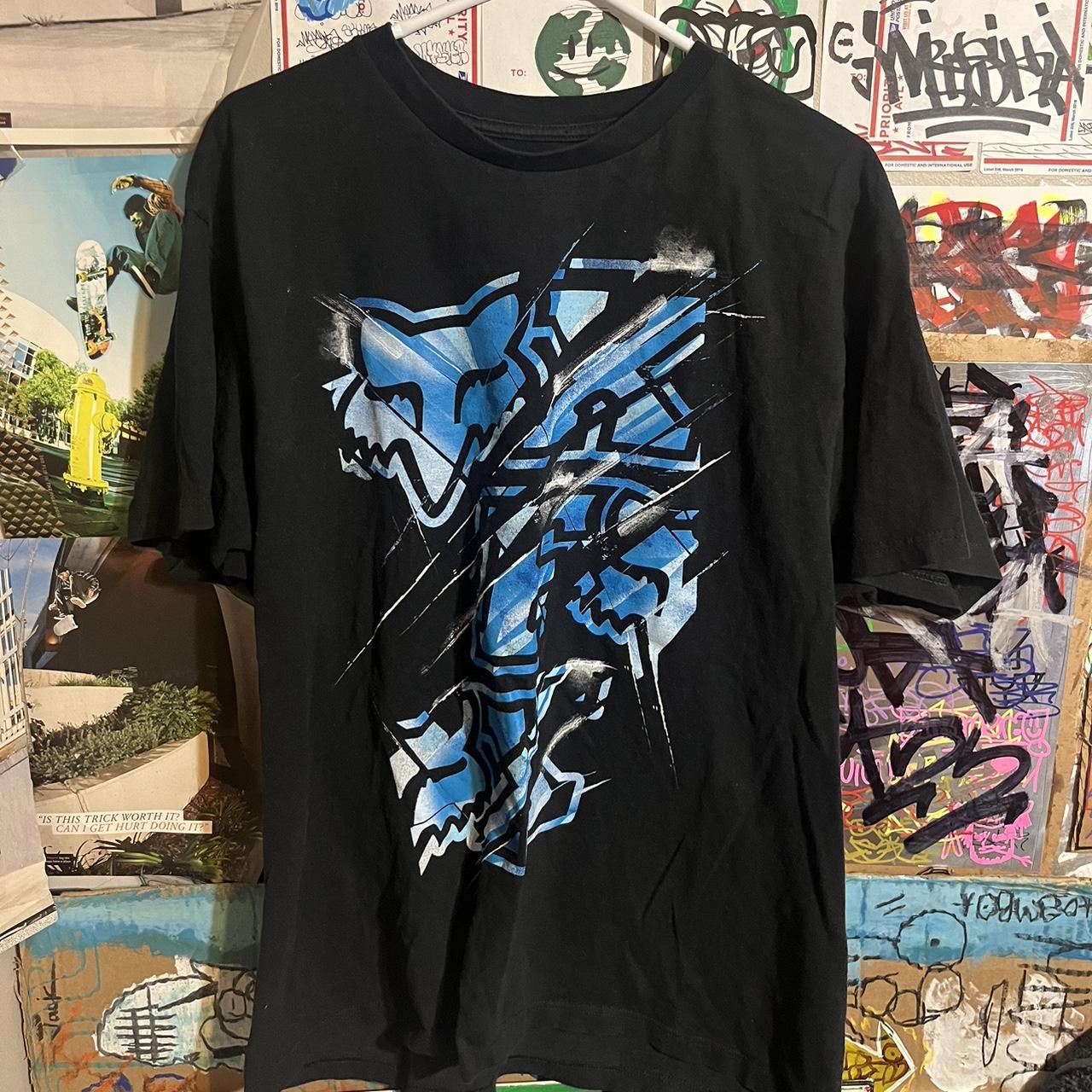 Y2k Fox Racing tee - Depop