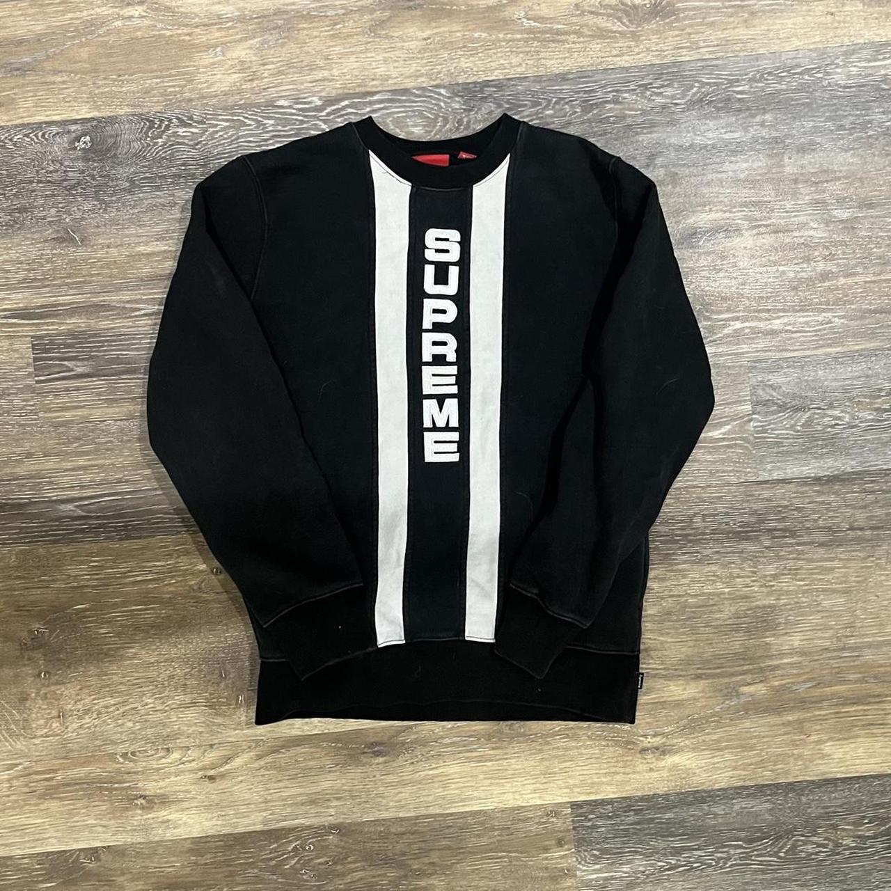 Black and White, SUPREME crewneck. It is a little...