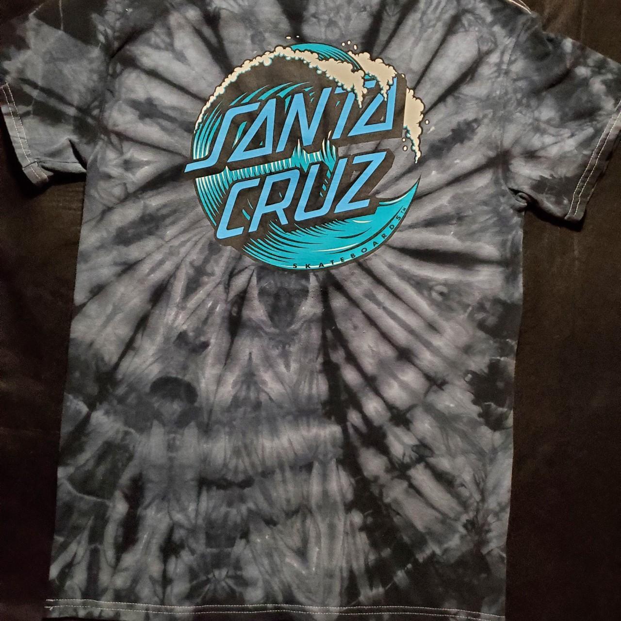 Santa Cruz Kids Wave Dot Blue Tie Dye T-Shirt