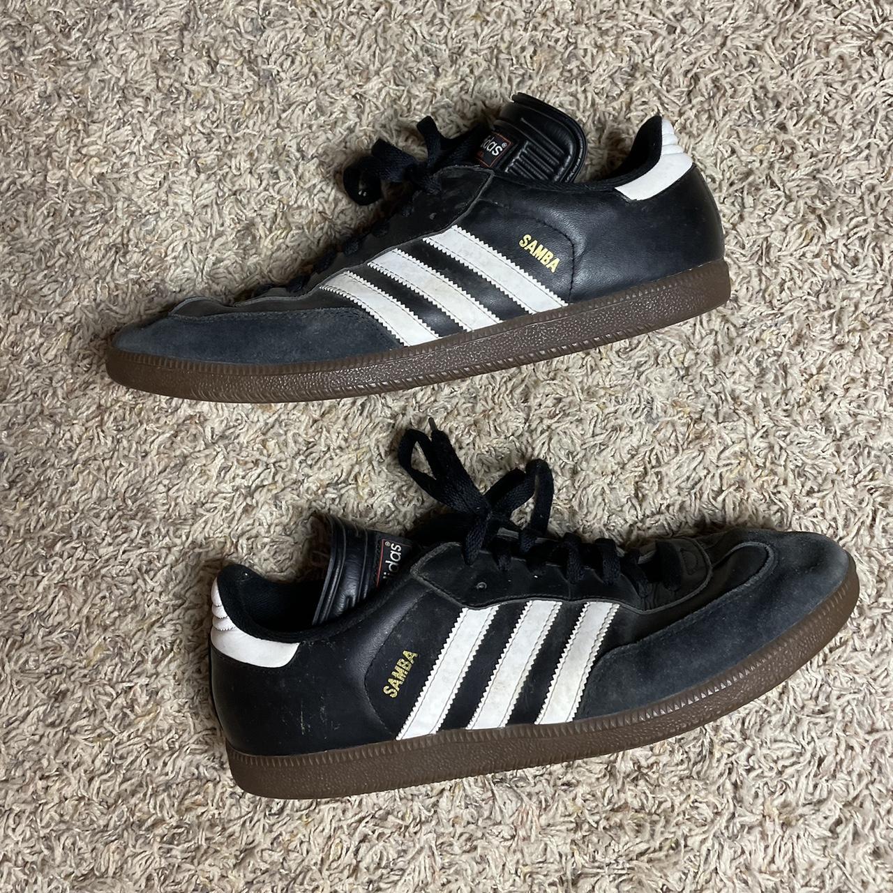 Vintage looking adidas sambas from 2015 Well worn... - Depop