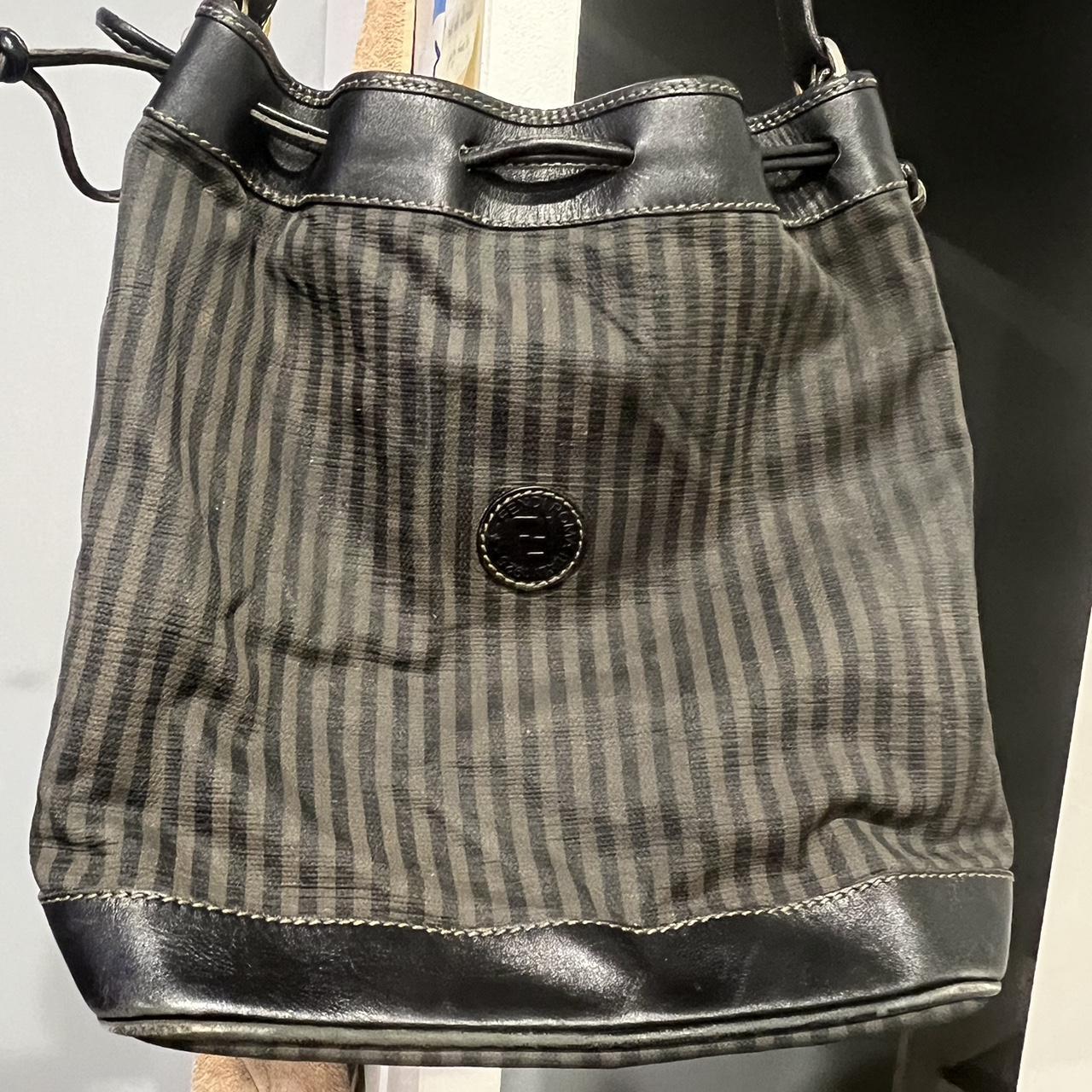 Fendi, Bags, Fendi Pequin Stripe Bucket Shoulder Bag