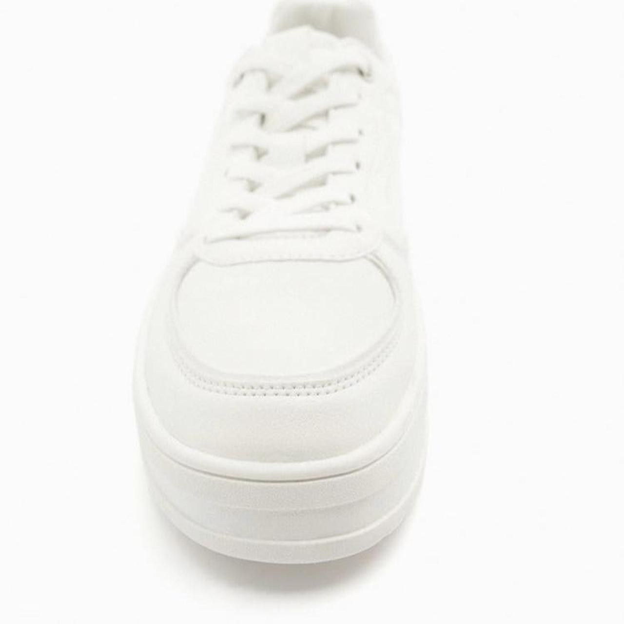 Zara sneakers with slight platform. Chunky sole.... Depop