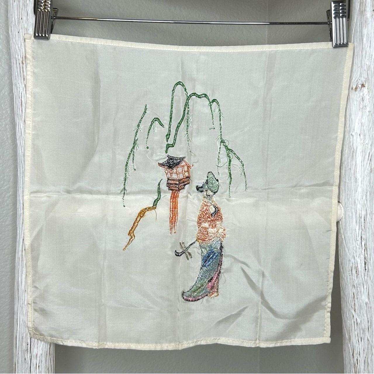 Source Unknown Women's Scarf - White/Multi – Vint… - image 3