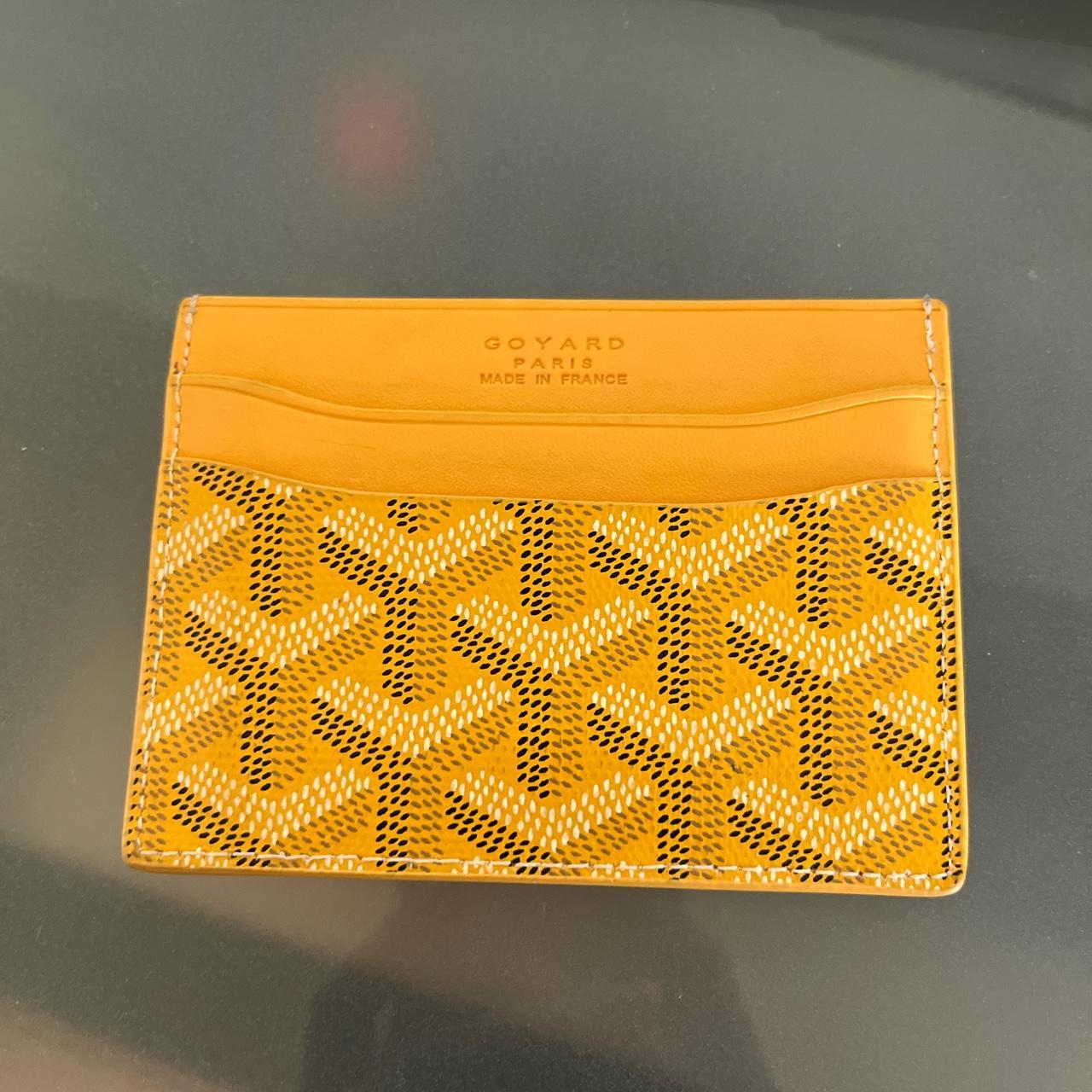 New Authentic Goyard Card Wallet Orange