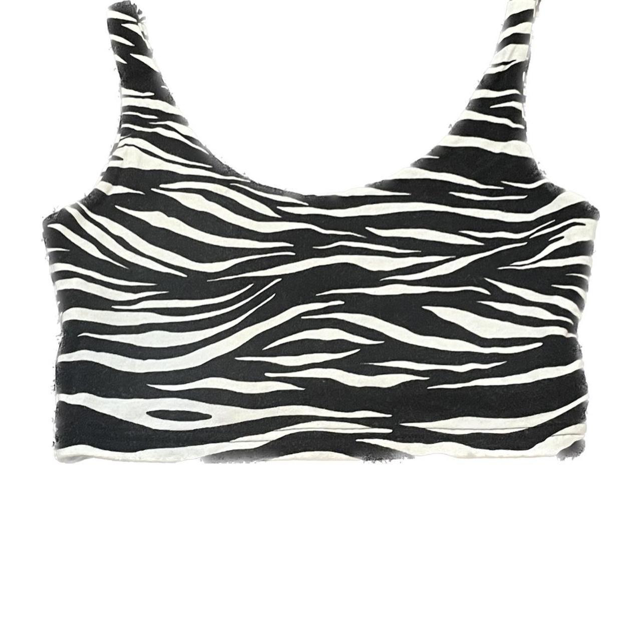 brandy melville/john galt zebra print cropped... Depop