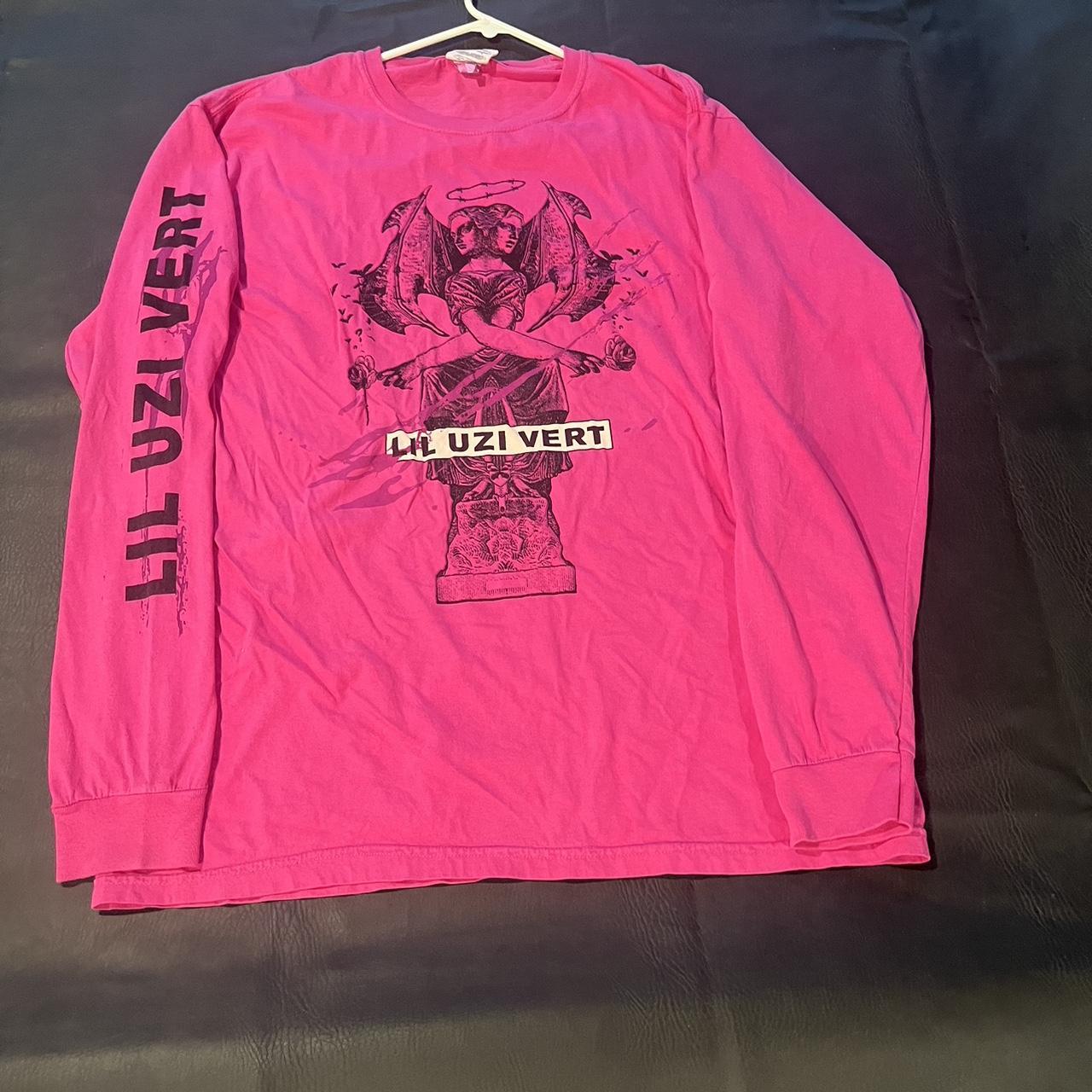 Lil Uzi Vert Pink Long Sleeve Shirt ONLY CAN BE... - Depop