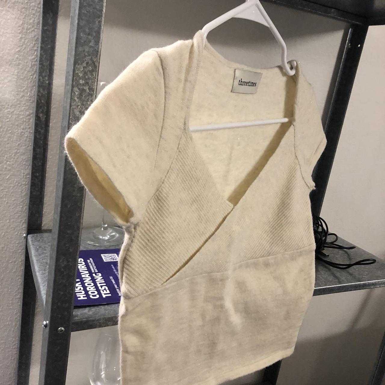 Threetimes crop knit koreanbrand threetimes Depop
