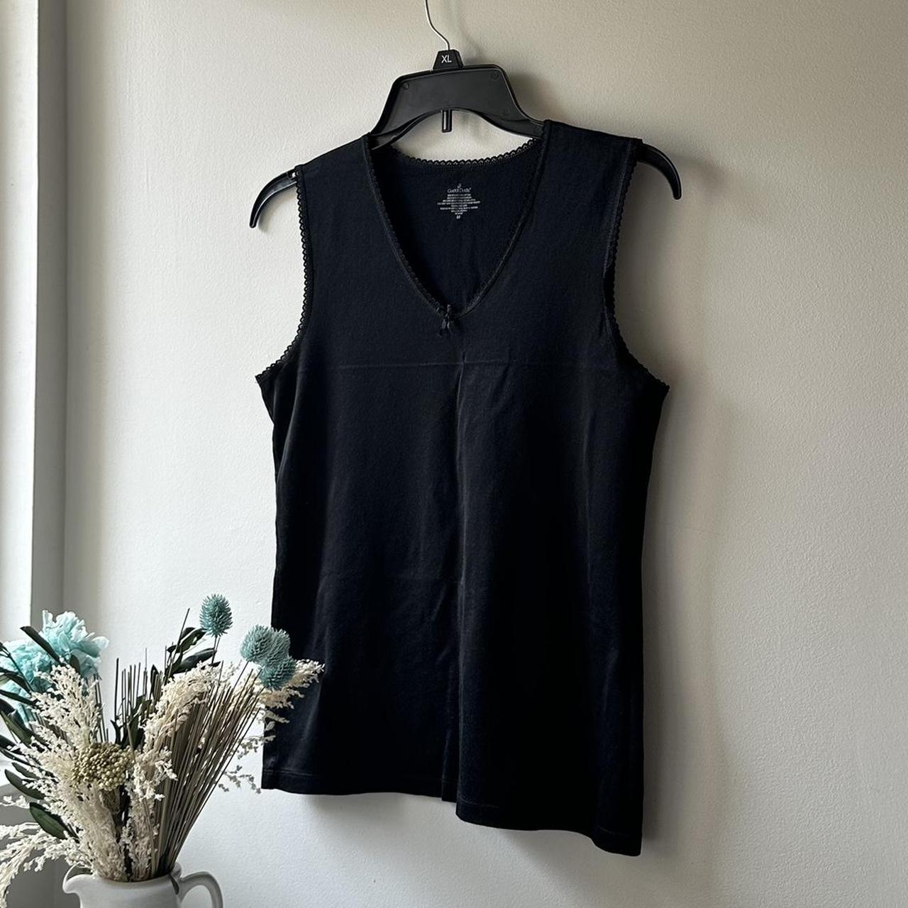 Cuddl Duds Women's Black Vest | Depop